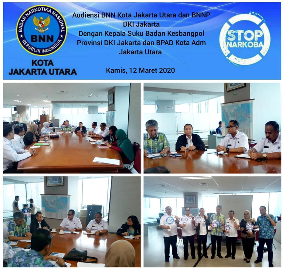 Rapat Audiensi Kepala BNNP DKI Jakarta yang di wakili oleh Kepala Bagian Umum BNNP DKI Jakarta Rapat Audiensi Kepala BNNP DKI Jakarta yang di wakili oleh Kepala Bagian Umum BNNP DKI Jakarta