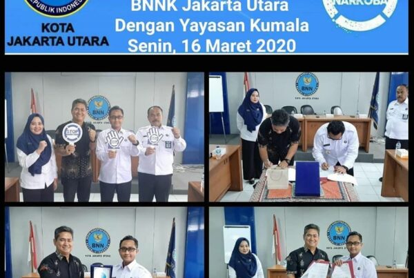 Seksi Rehabilitasi BNN Kota Jakarta Utara melakukan PKS dengan Yayasan Kumala, yang ditandatangani oleh Kepala BNNK Jakarta Utara AKBP. Bambang Yudistira