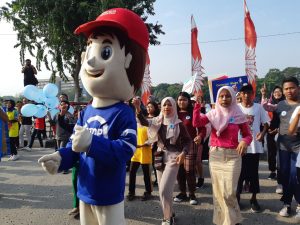 Kegiatan Hari Bebas Kendaraan Bermotor (HBKB). BNNK JAKARTA UTARA : PENYALAHGUNA NARKOBA JANGAN TAKUT REHABILITASI