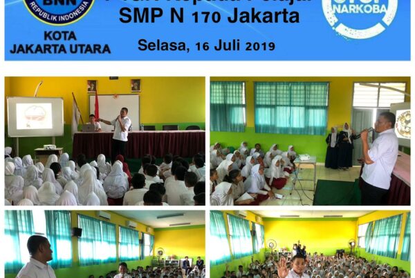 Sosialisasi Informasi P4GN Kepada Pelajar SMPN 170 Jakarta Selasa, 16 Juli 2019