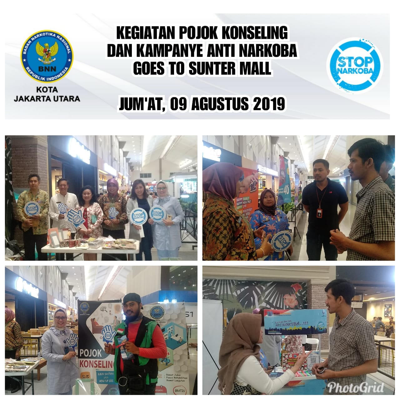 Pojok Konseling dan Kampanye Anti Narkoba BNN Kota Jakarta Utara Goes To Sunter Mall Pojok Konseling dan Kampanye Anti Narkoba BNN Kota Jakarta Utara Goes To Sunter Mall