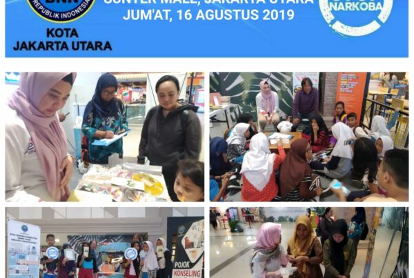 Kegiatan Pojok Konseling BNN Kota Jakarta Utara di Sunter Mall. Jum'at, 16 Agustus 2019