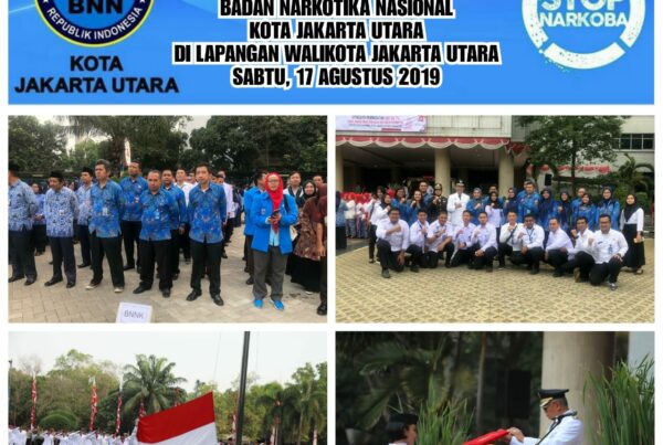 Upacara Hari Kemerdekaan RI ke 74 BNN Kota Jakarta Utara