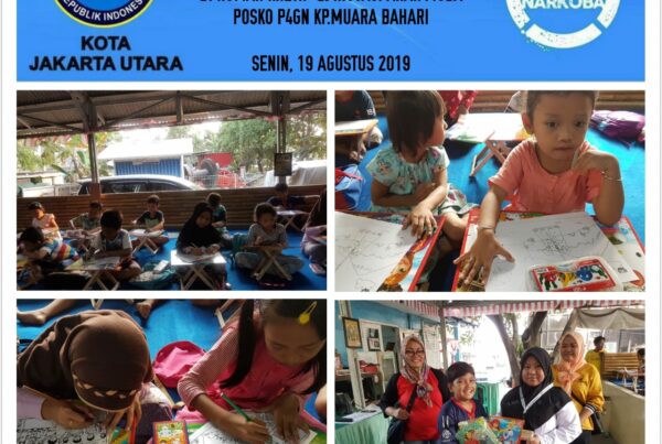 BELAJAR SORE BERSAMA DAN LOMBA MENGGAMBAR ANAK-ANAK KP.MUARA BAHARI