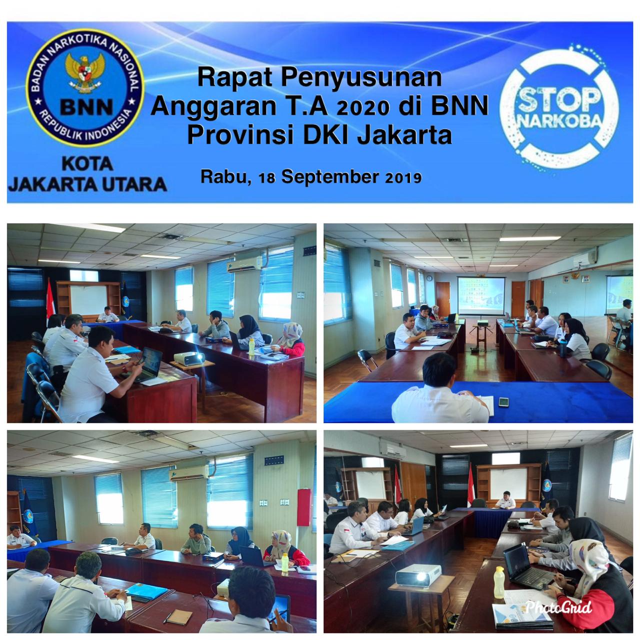 Rapat Penyusunan Anggaran Wilayah BNNP DKI Jakarta dan BNNK TA.2020 Rapat Penyusunan Anggaran Wilayah BNNP DKI Jakarta dan BNNK TA.2020