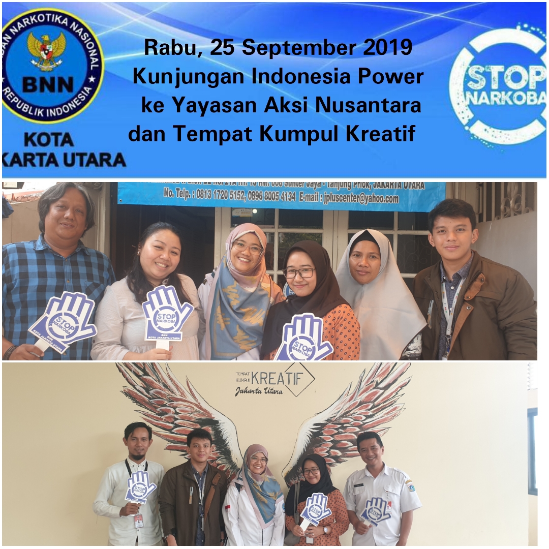 Mendampingi kunjungan Indonesia Power ke Yayasan Aksi Nusantara dan Tempat Kumpul Kreatif Lokasi : Mendampingi kunjungan Indonesia Power ke Yayasan Aksi Nusantara dan Tempat Kumpul Kreatif Lokasi :