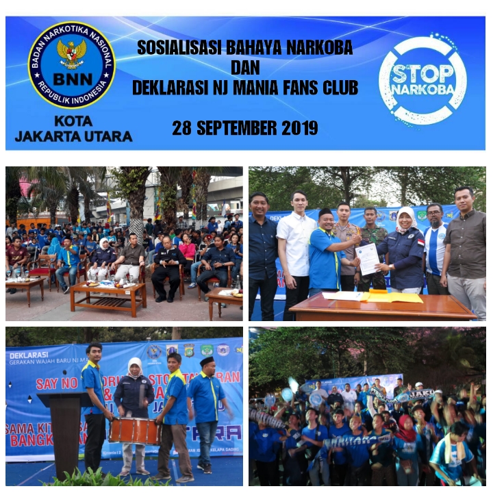 Sosialisasi Bahaya Narkoba dan Deklarasi Gerakan Wajah Baru North Jakarta -NJ MANIA, Say No To Drugs, Tawuran, Stop Rasis, Biru Lautan Jakartaku Sosialisasi Bahaya Narkoba dan Deklarasi Gerakan Wajah Baru North Jakarta -NJ MANIA, Say No To Drugs, Tawuran, Stop Rasis, Biru Lautan Jakartaku