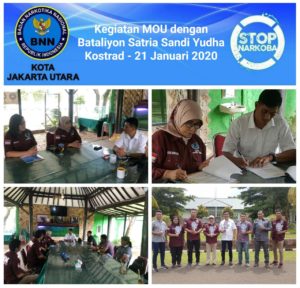 MOU Dengan Bataliyon Satria Sandi Yudha Kostrad