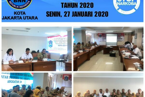 BNN Kota Jakarta Utara Melakukan Rapat Kerja Pemetaan Daerah Rawan Narkoba Tahun 2020
