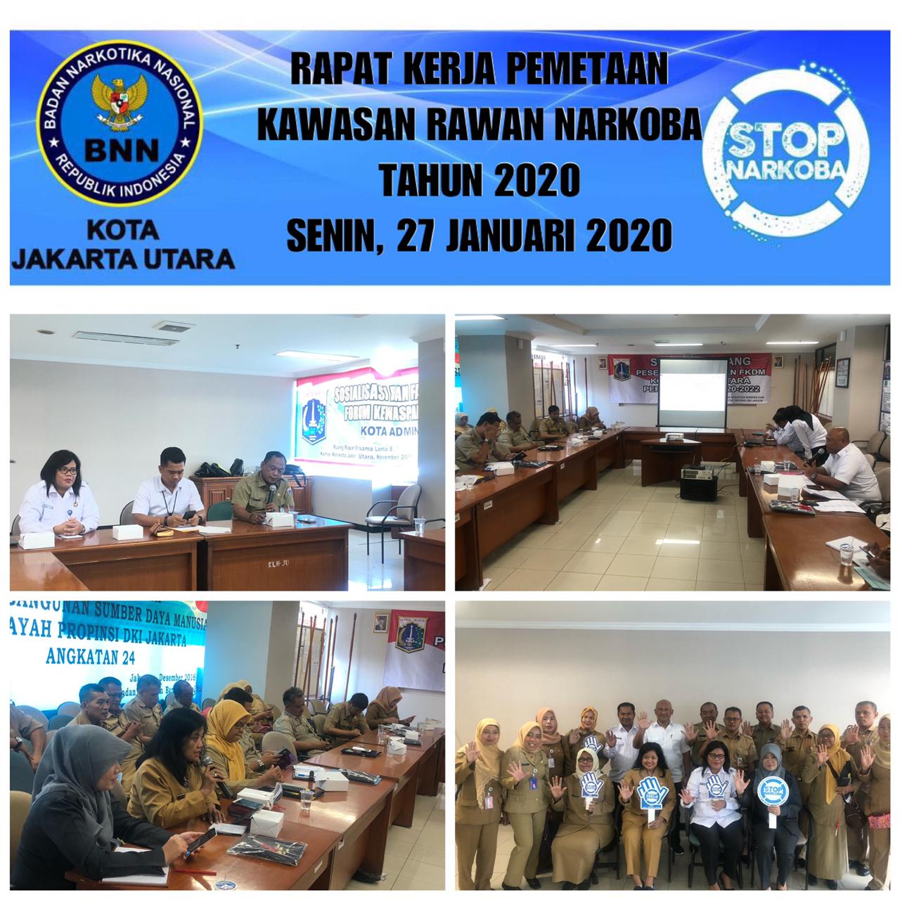 BNN Kota Jakarta Utara Melakukan Rapat Kerja Pemetaan Daerah Rawan Narkoba Tahun 2020 BNN Kota Jakarta Utara Melakukan Rapat Kerja Pemetaan Daerah Rawan Narkoba Tahun 2020