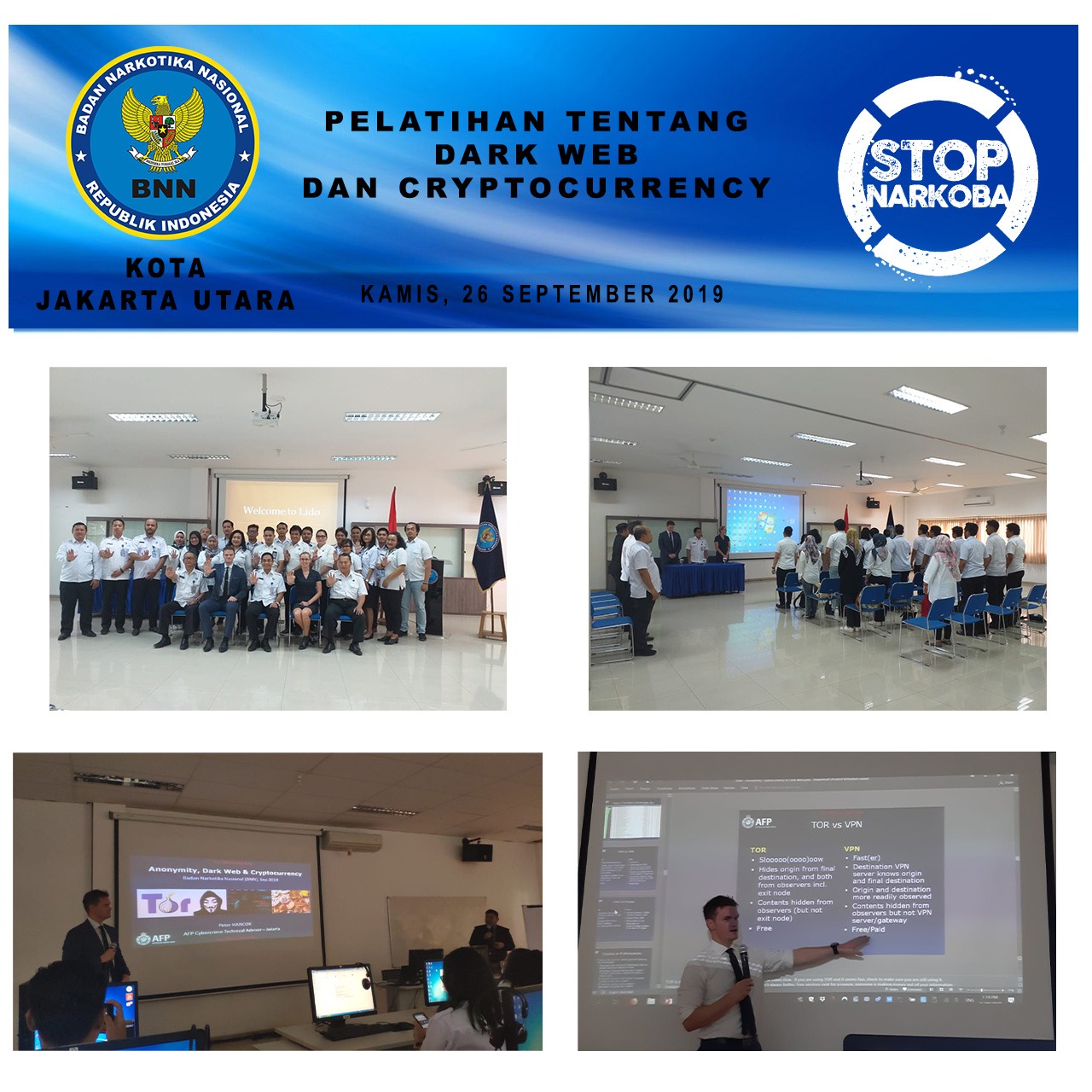 Pelatihan tentang Dark Web dan Cryptocurrency Pelatihan tentang Dark Web dan Cryptocurrency