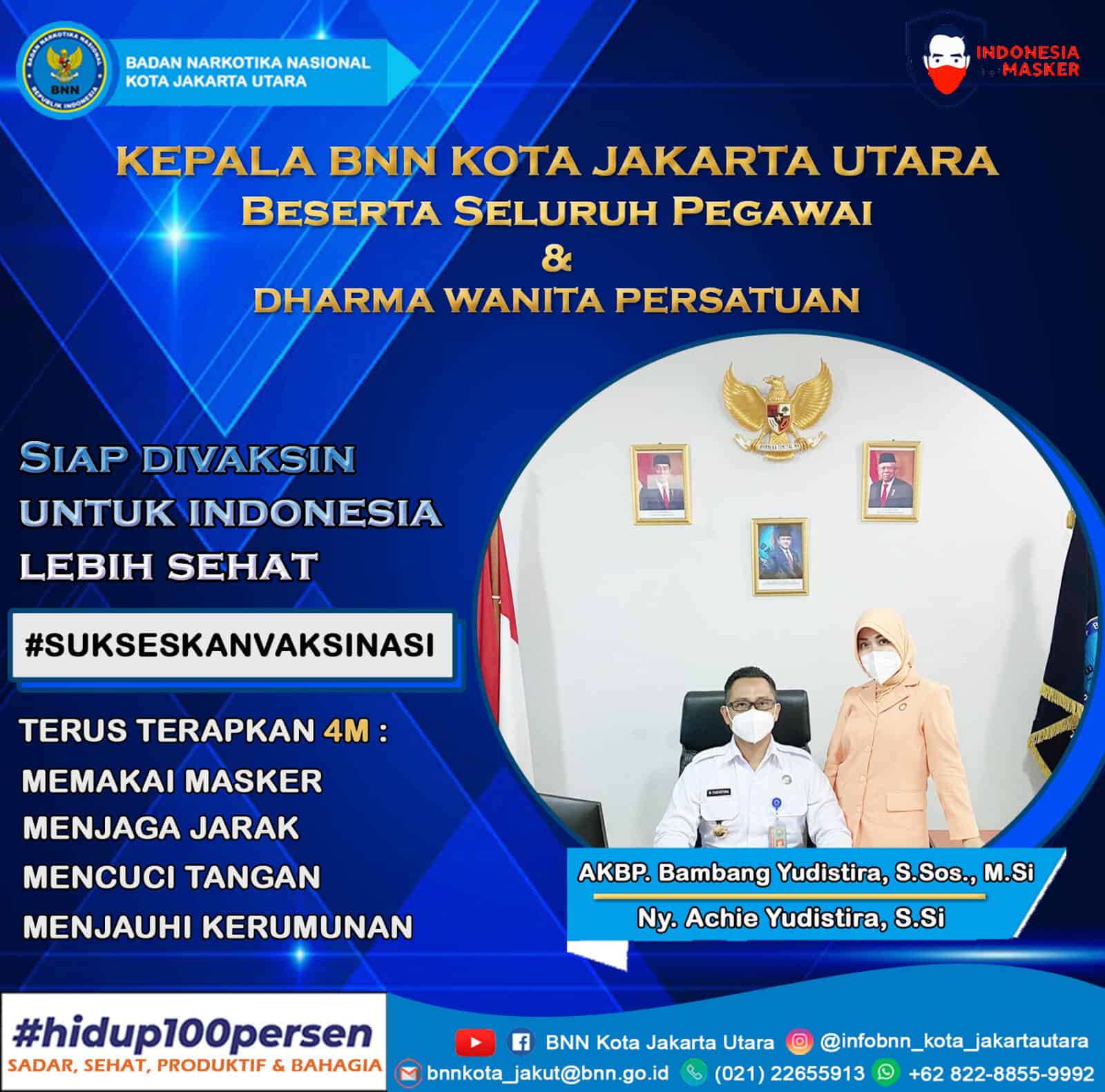 BNN Kota Jakarta Utara #SukseskanVaksinasi BNN Kota Jakarta Utara #SukseskanVaksinasi