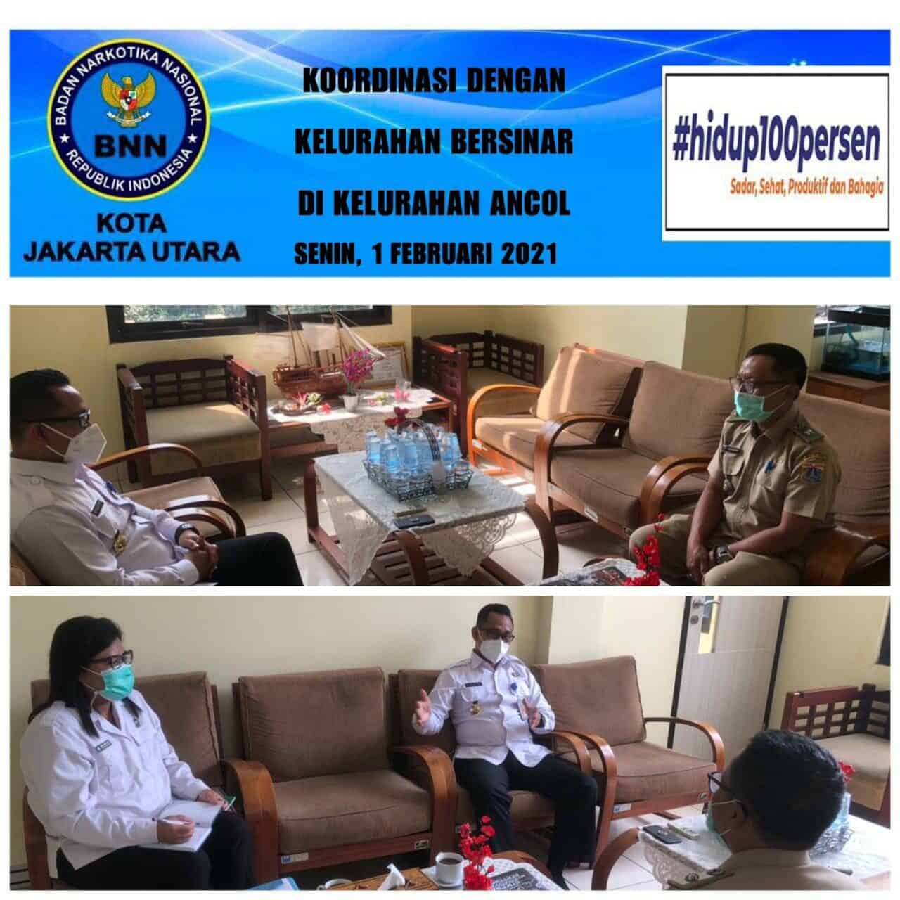Kepala BNNK JAKUT Melakukan Koordinasi Dengan Kelurahan Ancol Kepala BNNK JAKUT Melakukan Koordinasi Dengan Kelurahan Ancol