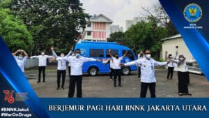 Berjemur Pagi Hari BNNK Jakarta Utara