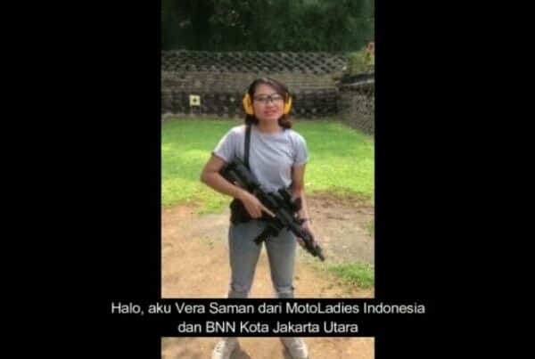 MotoLadies Indonesia Mendukung BNN War On Drugs