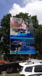 Pemasangan Baliho di RPTRA BOGASARI, Rawa Badak Utara