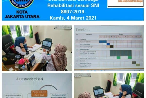 Zoom meeting Rapat Sosialisasi Pelaksanaan Standarisasi Lembaga Rehabilitasi