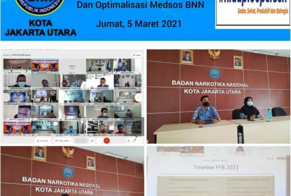 Virual Meeting Pembahasan Fertival Film BNN RI dan Optimalisasi Media Sosial dan Anev