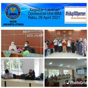 Kegiatan Rapat Operasional Unit IBM (Intervensi Berbasis Masyarakat) di Ruang Rapat BNN Kota Jakarta Utara