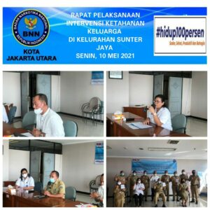 Rapat Pelaksanaan Intervensi Ketahanan Keluarga di Kelurahan  Sunter Jaya BERSINAR