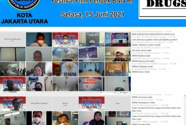 Virual Meeting Sosialisasi Pelaksanaan Festival Film BNN RI Tahun 2021