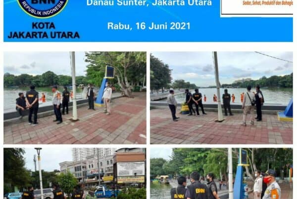 Pemantauan Kawasan Rawan Narkotika di Danau Sunter, Jakarta Utara