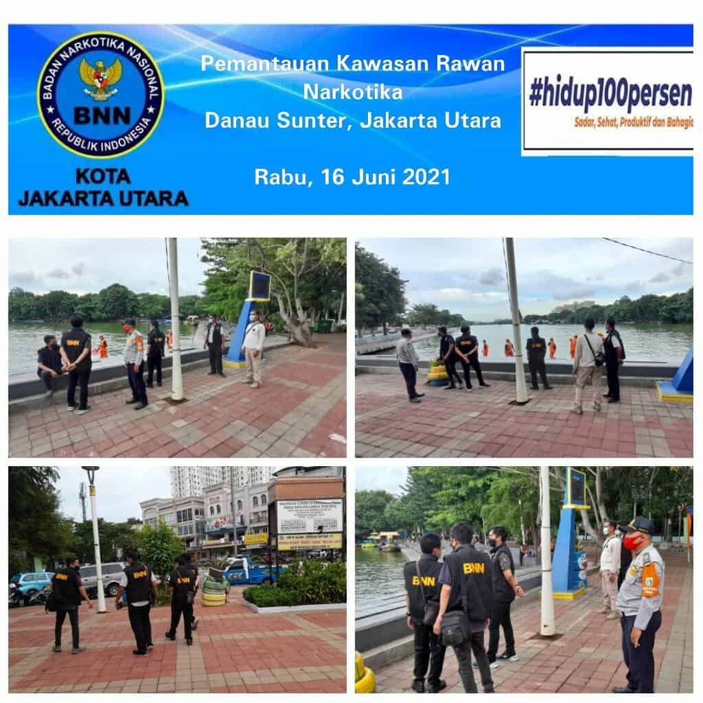 Pemantauan Kawasan Rawan Narkotika di Danau Sunter, Jakarta Utara Pemantauan Kawasan Rawan Narkotika di Danau Sunter, Jakarta Utara