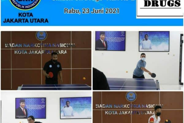 Tenis Meja "Smash On Drugs" BNN Kota Jakarta Utara