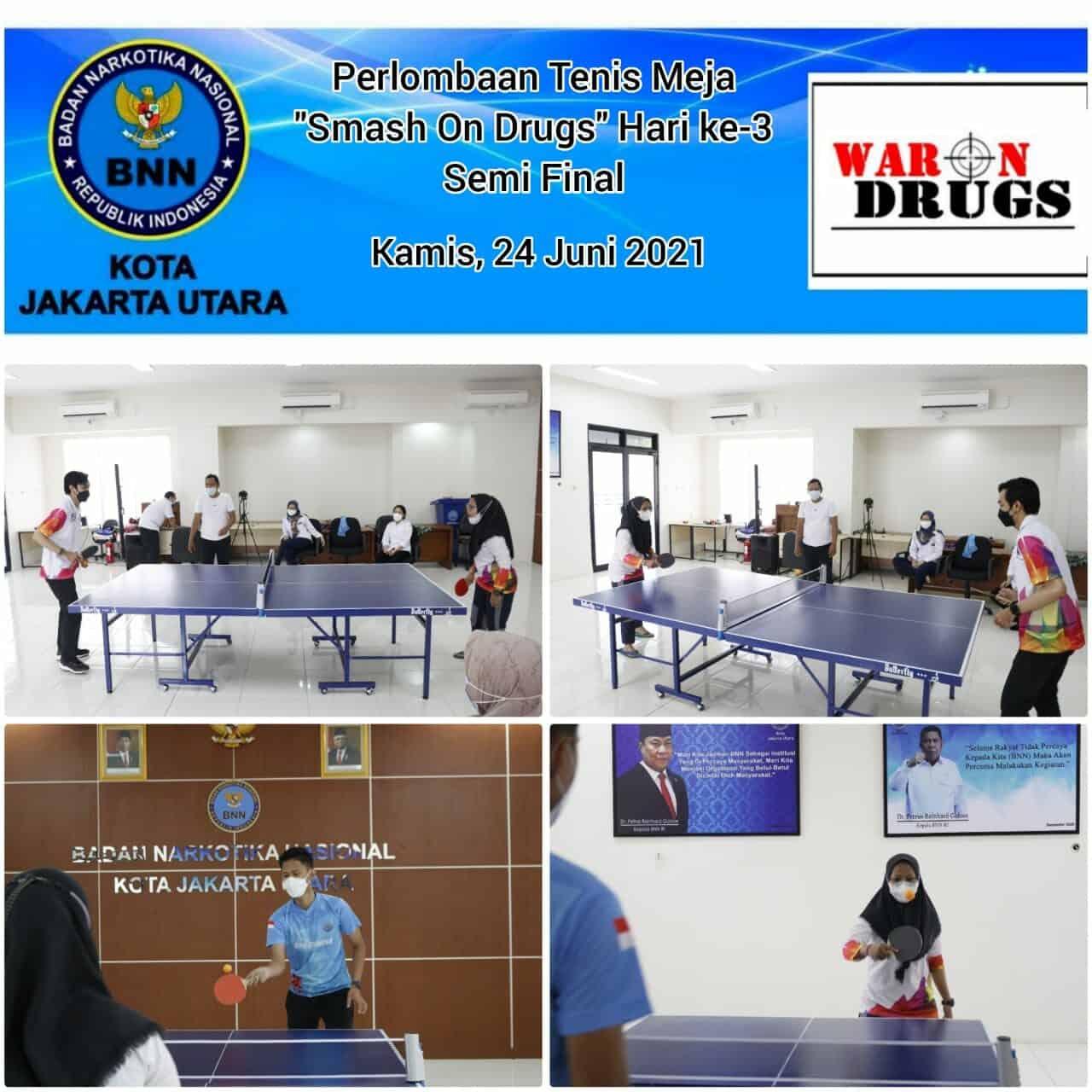 Tenis Meja "Smash On Drugs" BNN Kota Jakarta Utara Tenis Meja "Smash On Drugs" BNN Kota Jakarta Utara