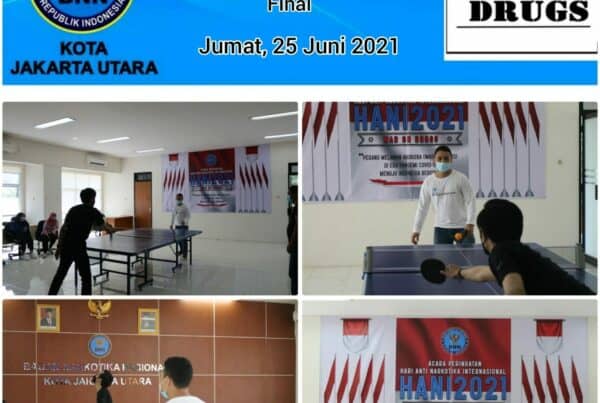 Tenis Meja "Smash On Drugs" BNN Kota Jakarta Utara