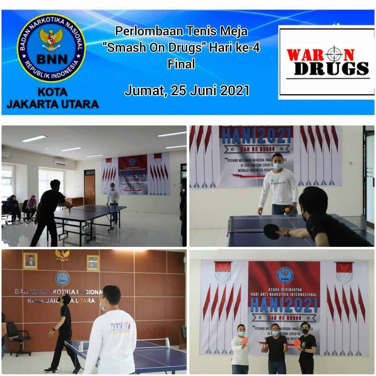 Tenis Meja "Smash On Drugs" BNN Kota Jakarta Utara Tenis Meja "Smash On Drugs" BNN Kota Jakarta Utara