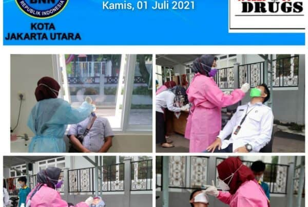 Pelaksanaan Tes Rapid Antigen seluruh Pegawai BNN Kota Jakarta Utara dan PKL
