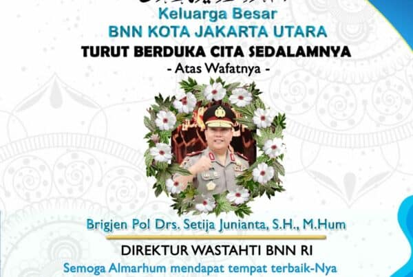 Keluaraga Besar BNN Kota Jakarta Utara Turut Berduka Cita
