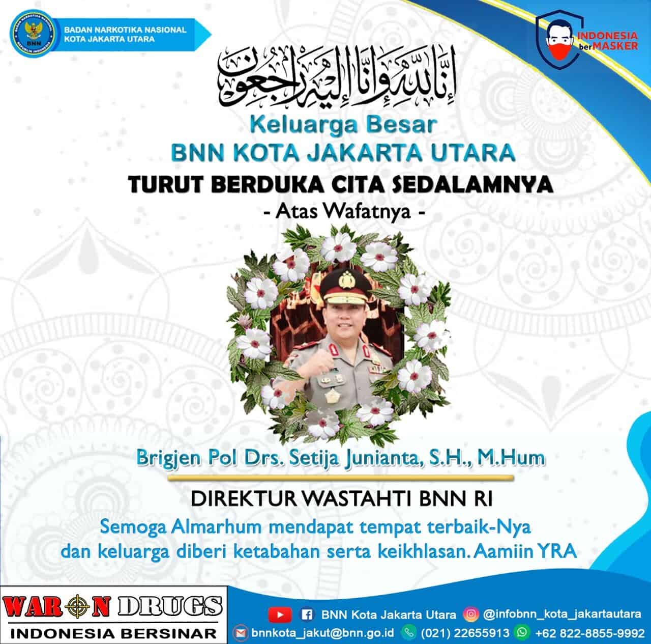 Keluaraga Besar BNN Kota Jakarta Utara Turut Berduka Cita Keluaraga Besar BNN Kota Jakarta Utara Turut Berduka Cita