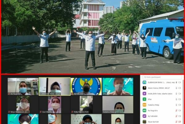 Apel Pagi Virtual BNN Kota Jakarta Utara ,dan Kegiatan Berjemur Pagi
