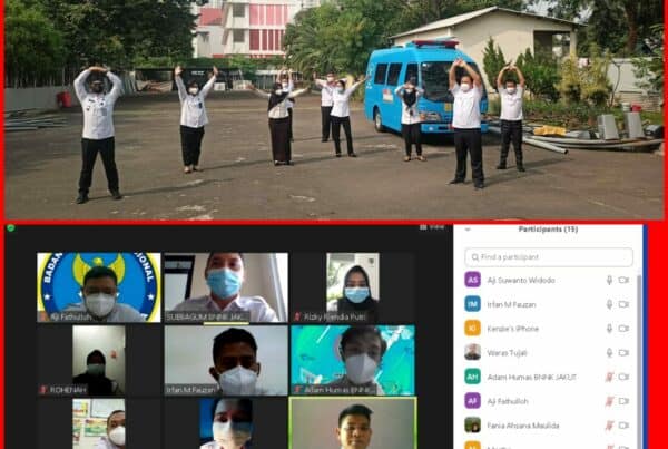 Apel Pagi Virtual BNN Kota Jakarta Utara ,dan Kegiatan Berjemur Pagi