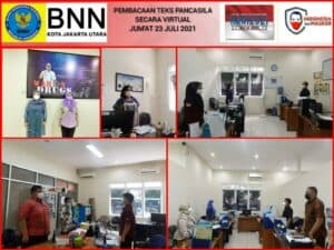 Pembacaan Naskah Pancasila Secara Virtual
