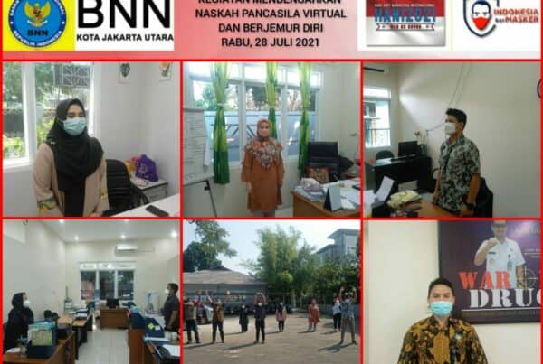 Pembacaan Naskah Pancasila Secara Virtual dan Berjemur Diri