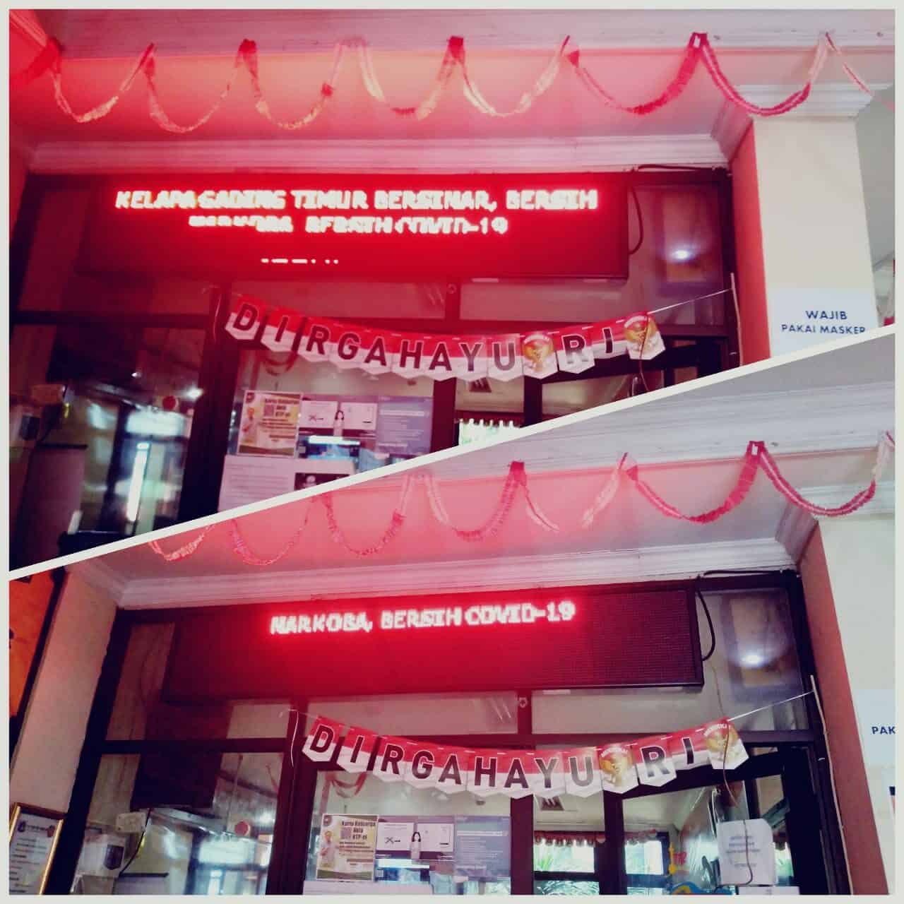 Electronic Running Text Kel Gading Timur BERSINAR Electronic Running Text Kel Gading Timur BERSINAR