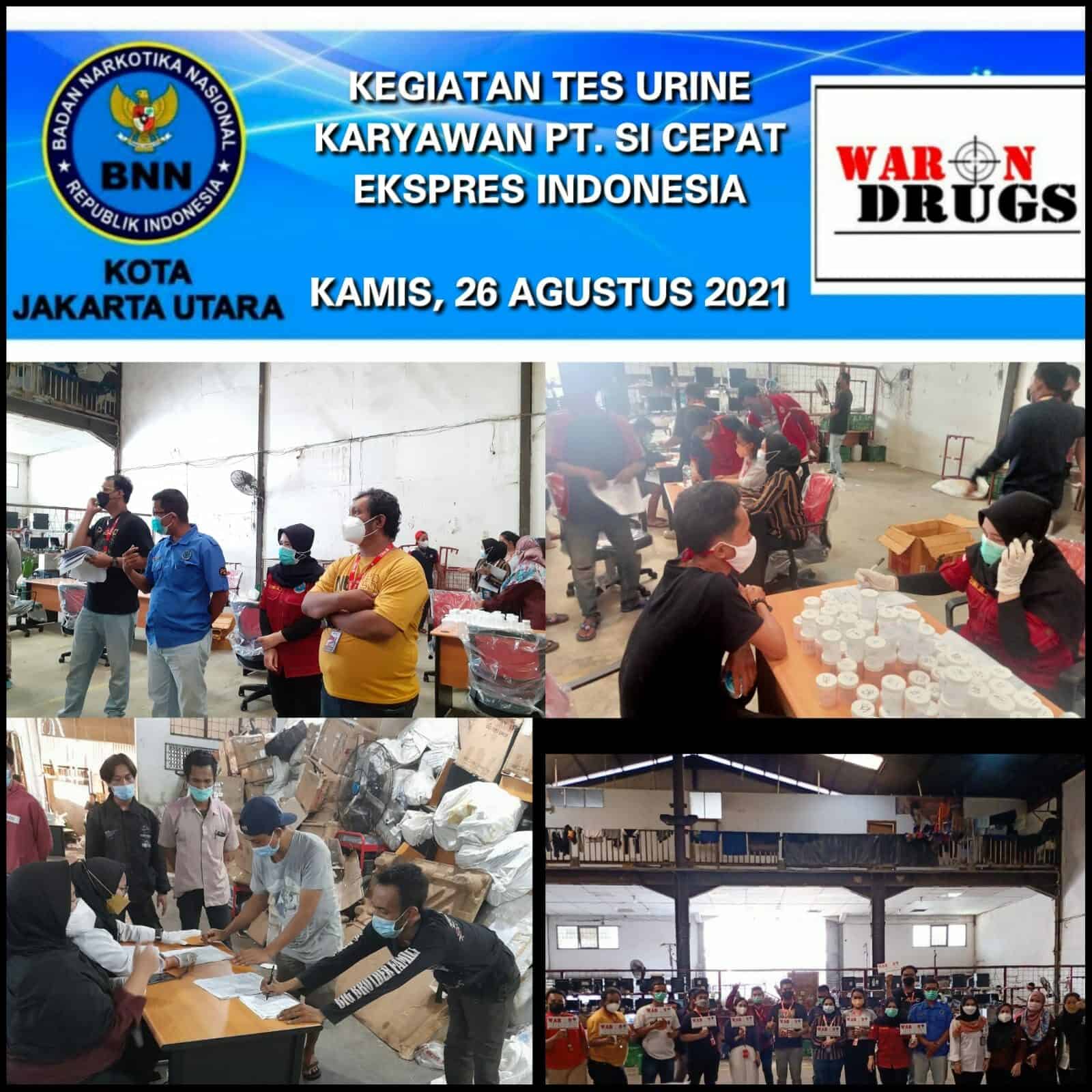 Kegiatan Tes Urine Karyawan PT. Si Cepat Express Indonesia