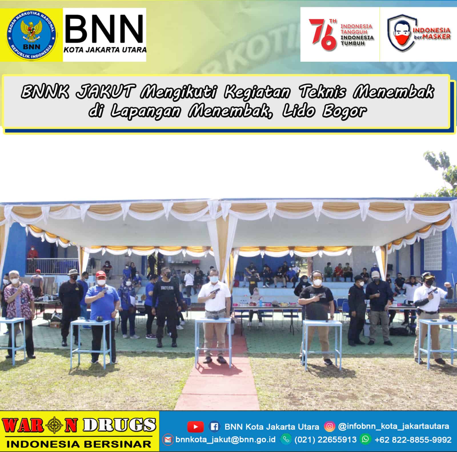 Kegiatan Teknis Menembak BNNP dan BNNK di Wilayah DKI Jakarta Kegiatan Teknis Menembak BNNP dan BNNK di Wilayah DKI Jakarta