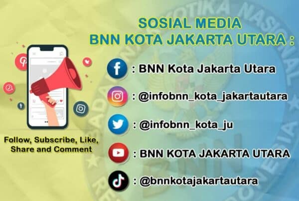 Akun Resmi Media Sosial BNNK Jakarta Utara