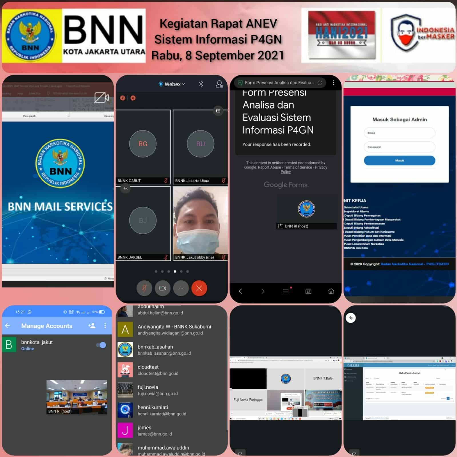 Virtual Conference Rapat Anev Sistem Informasi P4GN Virtual Conference Rapat Anev Sistem Informasi P4GN
