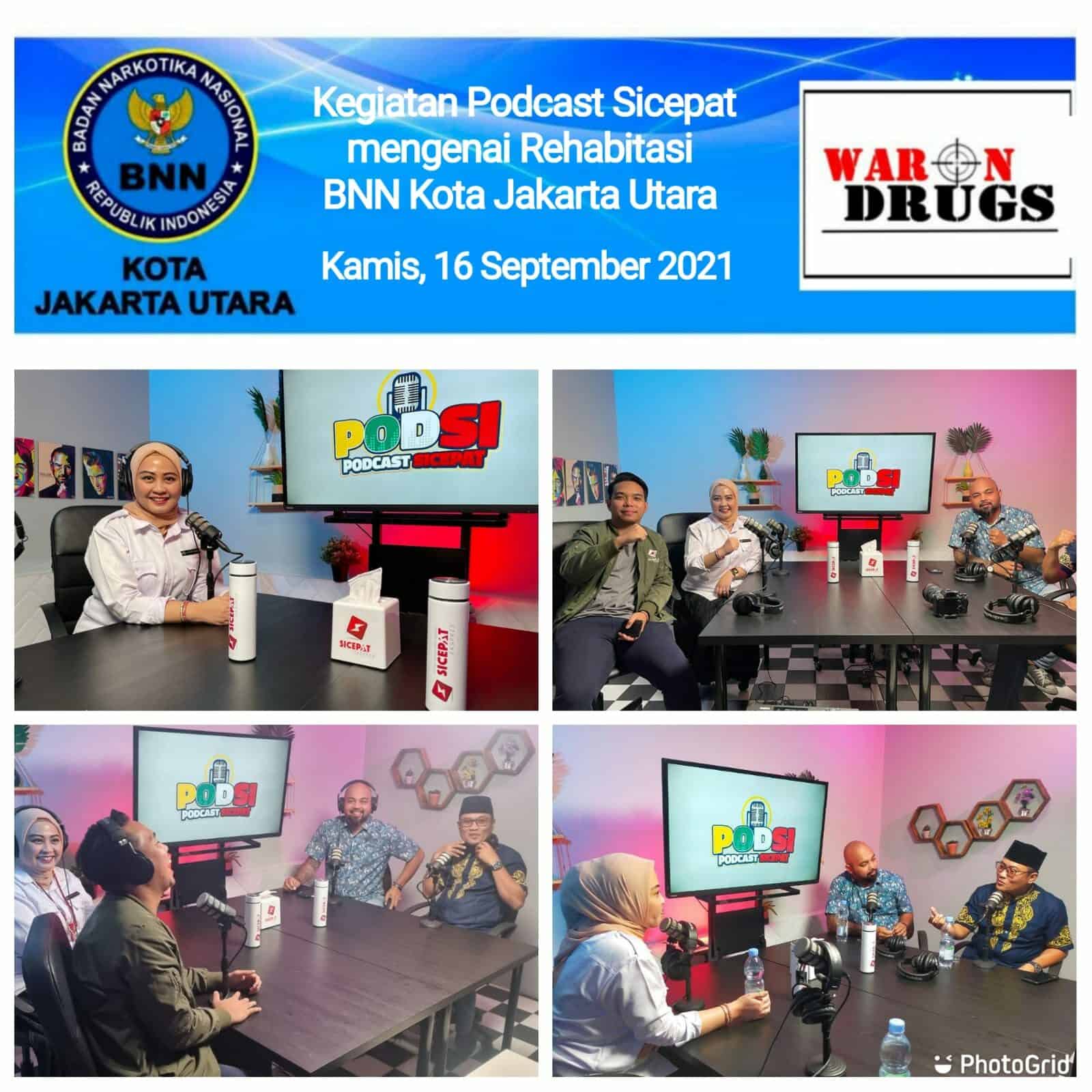 BNN Kota Jakarta Utara Menghadiri Undangan Sebagai Narasumber di Podcast Sicepat (PODSI) BNN Kota Jakarta Utara Menghadiri Undangan Sebagai Narasumber di Podcast Sicepat (PODSI)