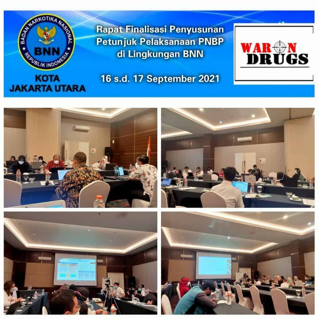 Rapat Finalisasi Penyusunan Petunjuk Pelaksanaan PNBP di Lingkungan BNN Rapat Finalisasi Penyusunan Petunjuk Pelaksanaan PNBP di Lingkungan BNN