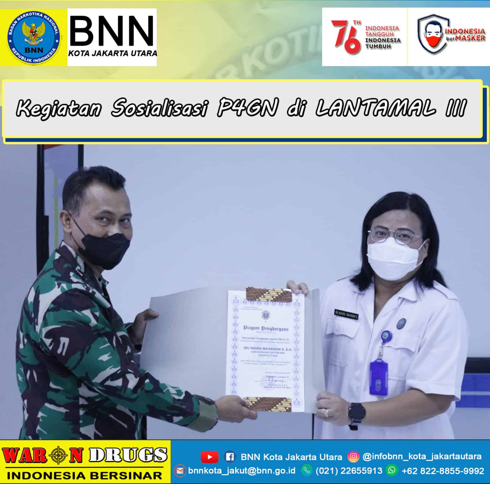 Sosialisasi P4GN di LANTAMAL III Sosialisasi P4GN di LANTAMAL III