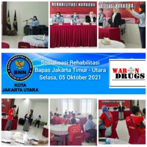 Sosialisasi Rehabilitasi klien Pascarehabilitasi Bapas Jakarta Timur - Utara