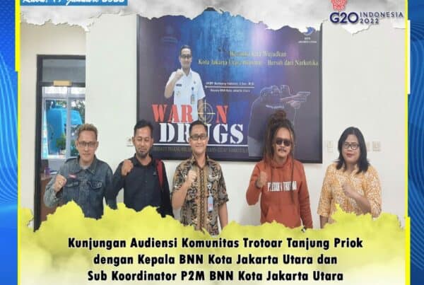 Kepala BNN Kota Jakarta Utara Terima Audiensi Komunitas Trotoar Tanjung Priok