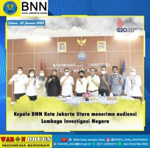 Kepala BNN Kota Jakarta Utara Terima Audiensi Lembaga Investigasi Negara