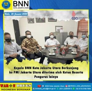 Kunjungan Kepala BNN Kota Jakarta Utara ke PMI Jakarta Utara